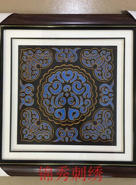锦绣中式装饰画酒店采集手工描金精品客厅玄关挂画 壇城