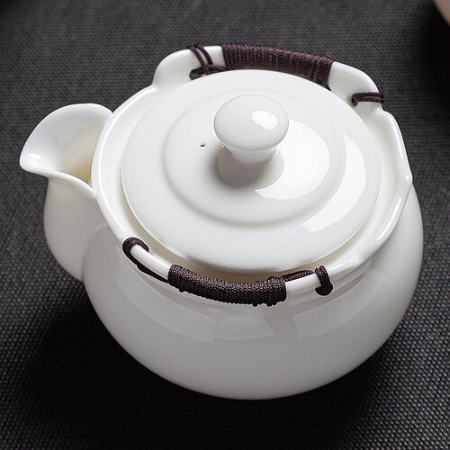 羊脂玉盖碗茶杯单个高档大号手抓壶不烫手家用功夫茶具一人泡茶碗