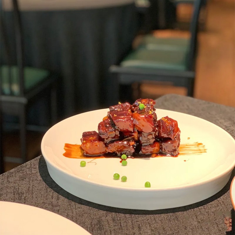 酒店中厨餐具圆形意境菜特色创意融合菜苏浙菜本帮菜会所冷菜盘子