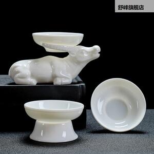 纯白夫瓷脂玉茶漏过5000孔全瓷一体滤牛器功底茶具细密出羊水性强