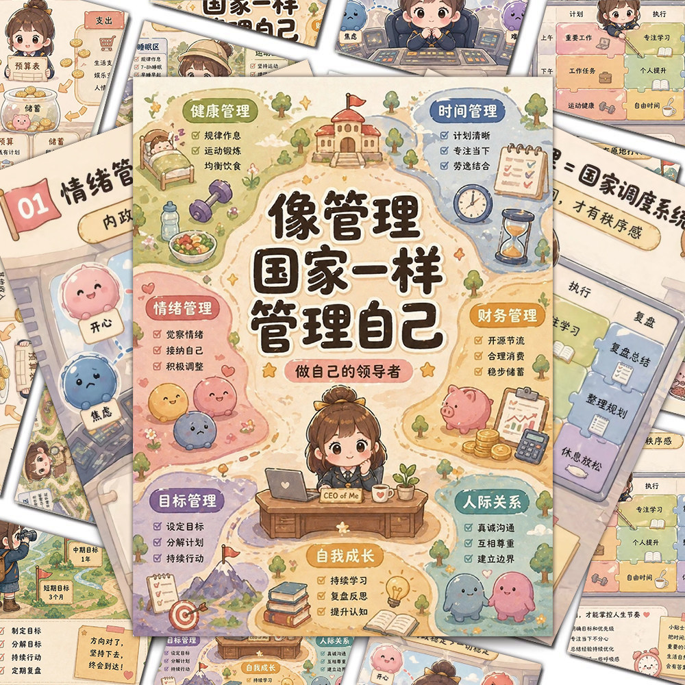 做自己的领导者防水手账贴纸装饰
