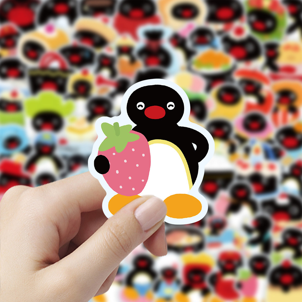 Pingu企鹅家族Q版防水贴纸405张