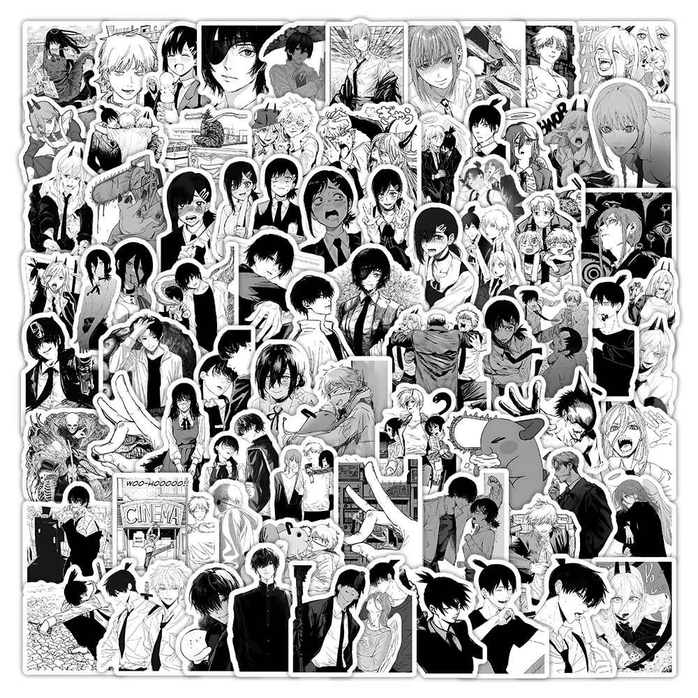 309张二次元日漫电锯人防水贴纸