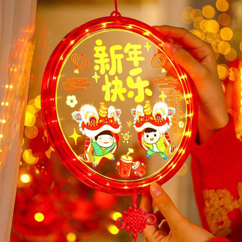 发光福到我家led彩灯挂件2025蛇年春节氛围房间装饰场景布置挂饰