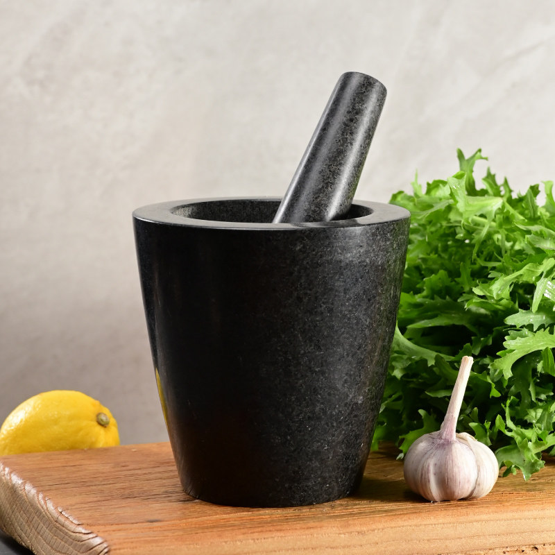 研磨器捣碎器捣药罐石臼蒜泥辣椒石头天然压蒜器家用蒜臼子剥蒜器