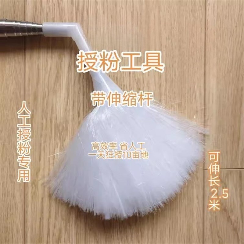梨树授粉工具 加长授粉杆 人工授粉刷 果树授粉梨花授粉快速授粉