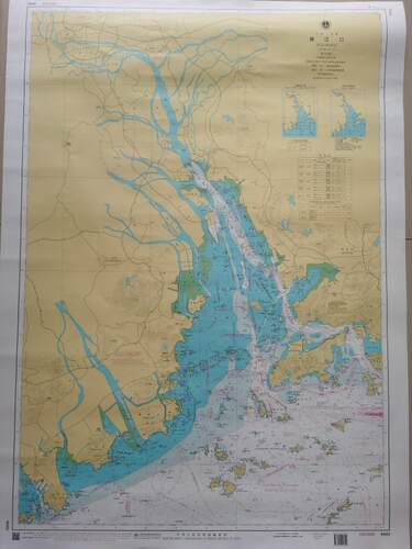 海事纸质海图 珠江口84002 珠海港84301 高栏港区84307珠海航路图