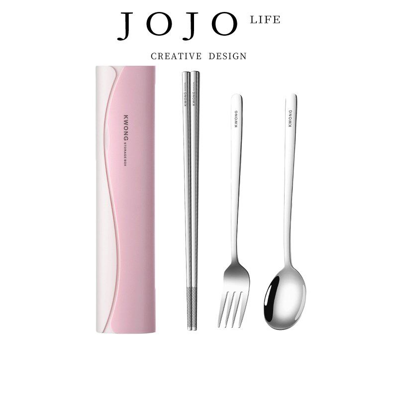 JOJOS L. PD.Emptyas.筷子勺子套装便携盒餐具套装三件套 空如