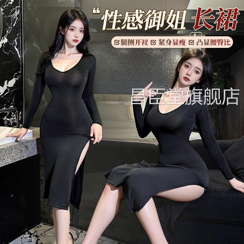 性感床上战袍大尺度趣味衣情趣内新款秘书人妻制服诱惑装御姐旗袍