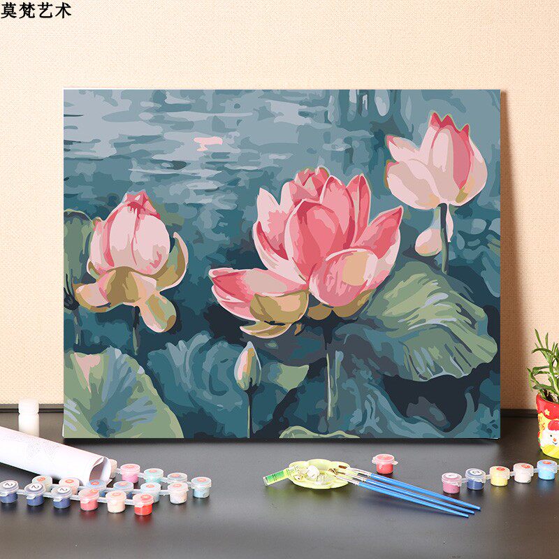 数字油画diy手工填充亭亭玉立DIY/数字油画