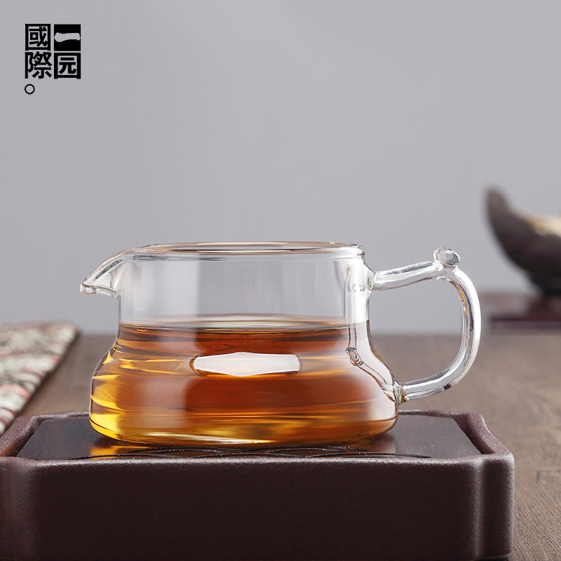 一园公道杯玻璃加厚耐热功夫茶具茶漏茶滤一体高档家用透明分茶器