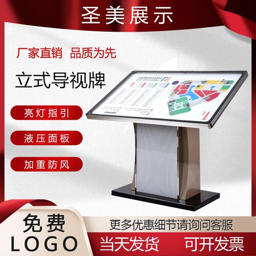 落地式导向牌楼层索引牌总平图酒店大厅指示牌索引台引导牌导视牌