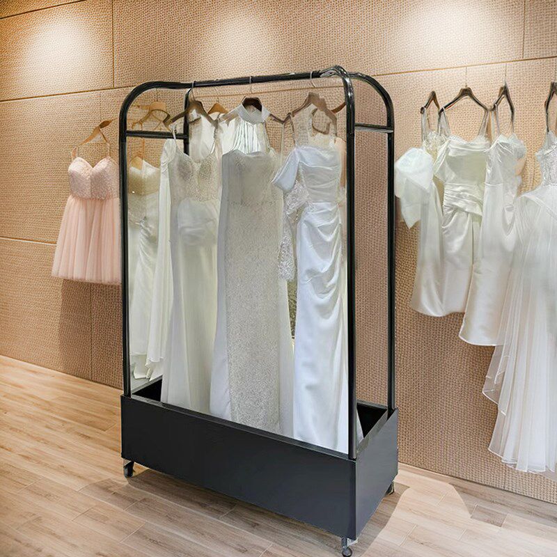 高档婚纱车推车礼服馆带轮移动展示架拖尾秀禾新娘试纱工具车加粗