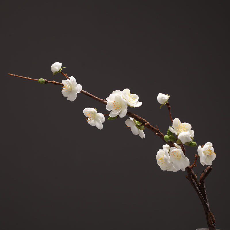 梅花仿真花枝假腊梅绢花朵摄影走秀拍照道具客厅装饰摆件中式家居