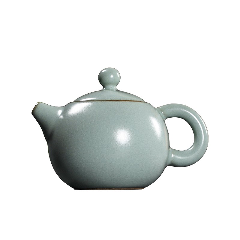 汝窑泡茶壶西施壶大号手工冰裂釉青陶瓷单壶功夫茶具中式复古家用