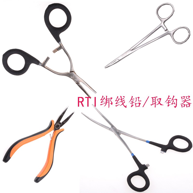 绑钩钳 取钩器RTI不锈钢钳子钓鱼取钩钳脱钩器摘钩器控鱼器控鱼钳