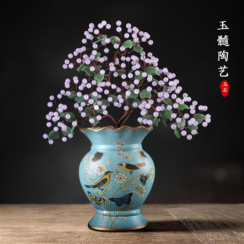 天然玉石水晶玉雕工艺品玉器玄关电视柜餐桌装饰品客厅酒柜玉摆件