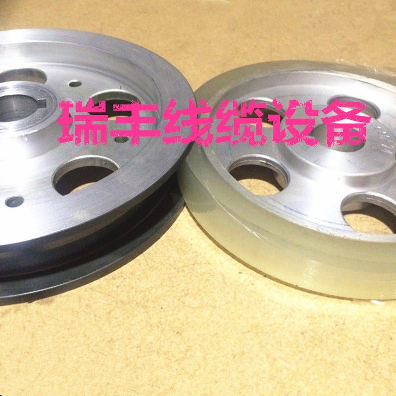 电线电缆计米器180*40喷瓷计米轮押出挤出机设备 125*31包胶压轮
