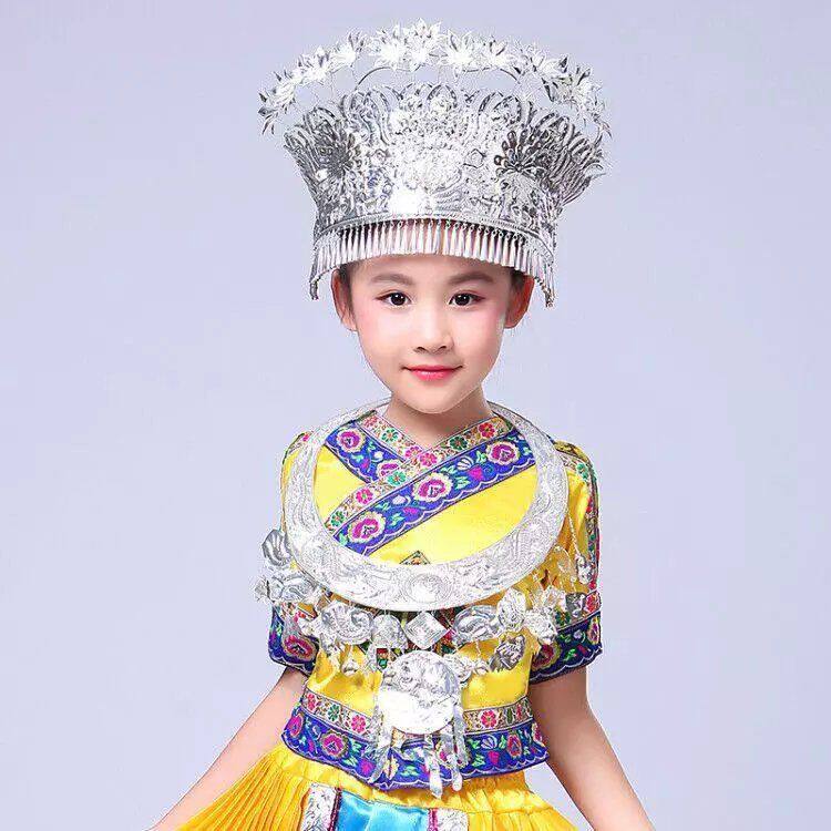 少数民族头饰儿童女童帽