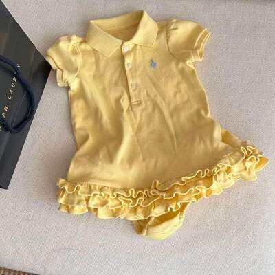婴儿衣服夏季2026新款超萌可爱婴幼儿Polo领包屁裙宝宝连体衣夏装
