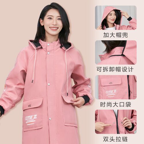 冬季加绒加厚防水罩衣女新款大人防污防脏时尚外穿干活大褂工作服