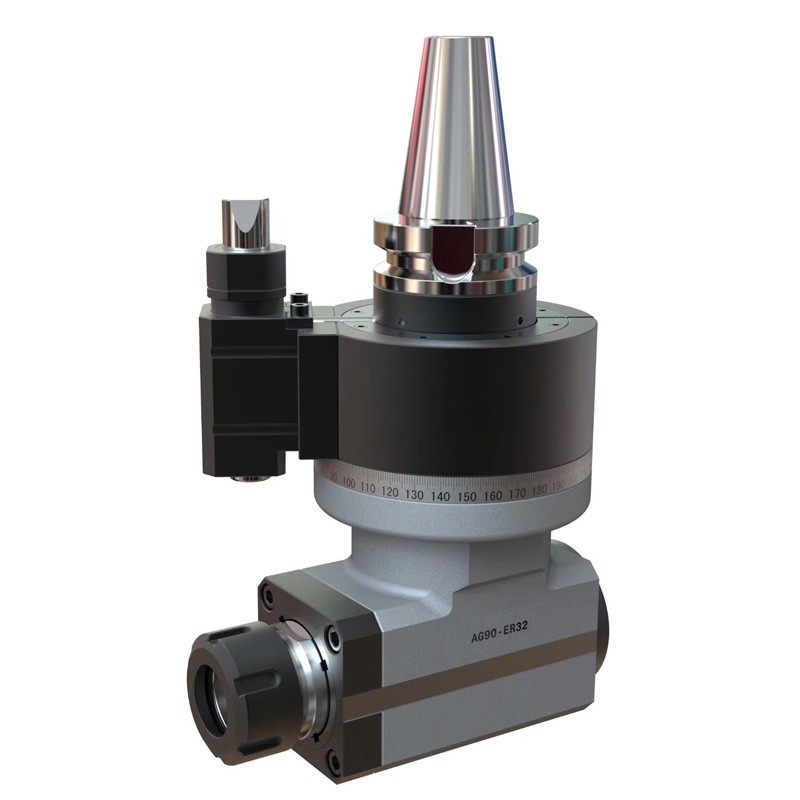 90度侧铣头AG90-BT40/BT50 万向角度头加工中心直角铣头ER25/32