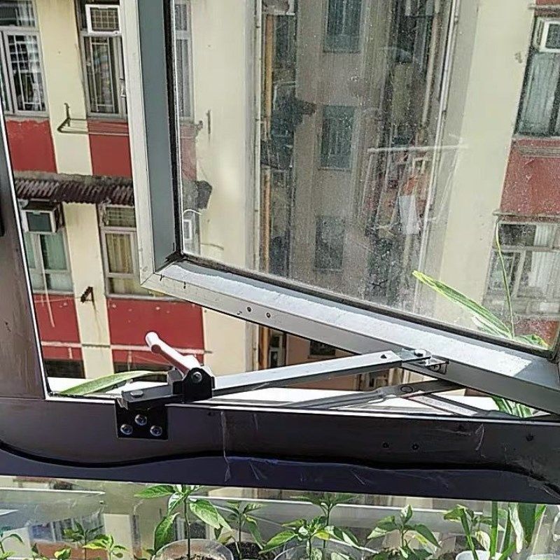 撑杆角度平开窗门窗支架限位器铝合金风撑伸缩可调防风杆塑钢窗户