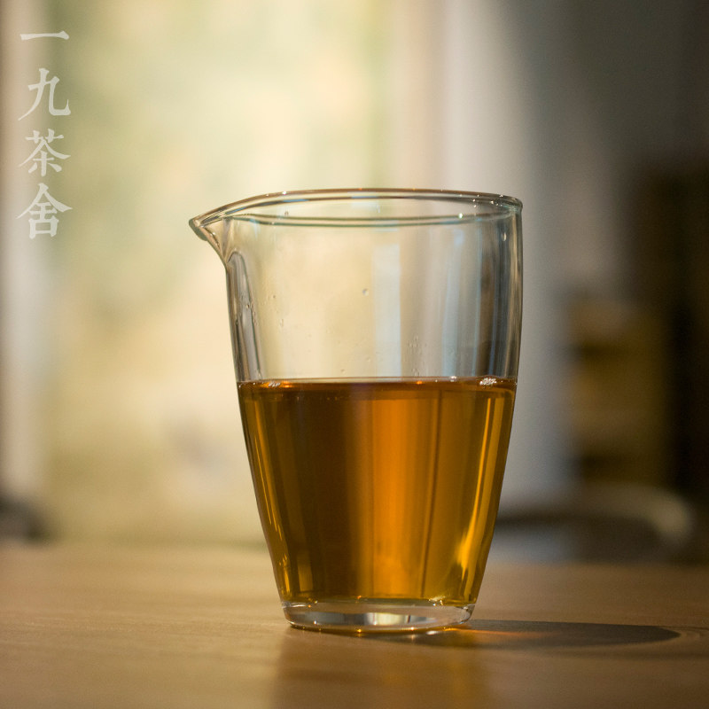 一九茶舍 极简公道杯 玻璃 分茶器 加厚耐热公杯功夫茶具配件匀杯
