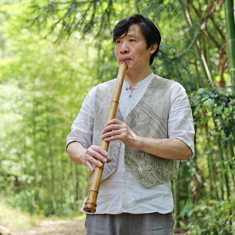姚茂顺 桂竹大共鸣南箫 专业演奏级手工箫乐器 玉屏瑞兽马通口箫