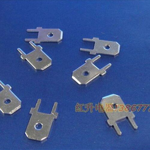 6.3线路板焊片6.3直插焊片 DJ6110-6.3*0.8 5000只/包 0.8MM