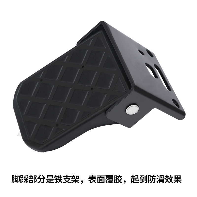 适用电瓶车五星钻豹台铃绿源liva6u1黑客350折叠脚蹬后座踩脚踏板