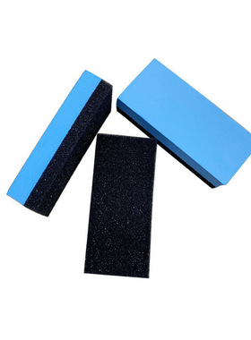 加厚EVA打蜡擦洗海绵擦清洁专用工具擦子双面绒擦蜡车用蓝色去除