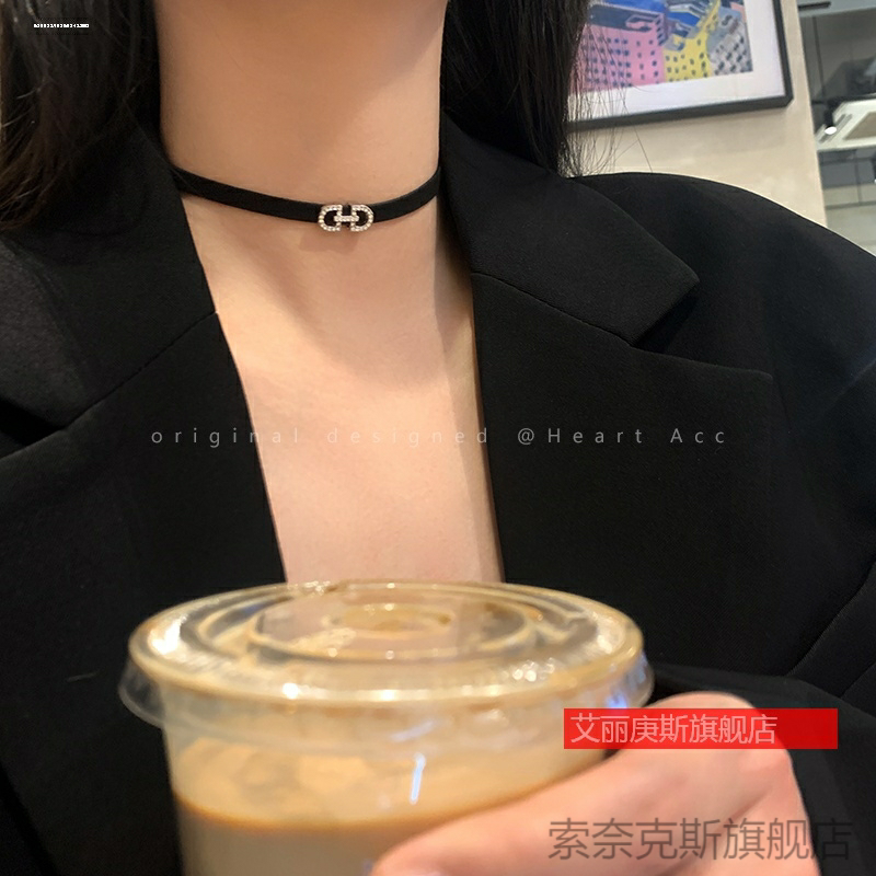 黑色项链绳子吊坠编绳仿黄金蜡皮绳高端玉坠挂绳细男女款锁骨链