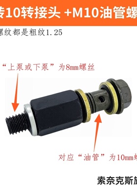 适用五羊-本田御鲨125御鲨125力帆KPS250LF250-3P摩托车油管螺丝