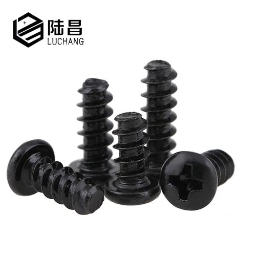 黑色PB圆头平尾自攻螺丝微型螺钉精密螺丝 M2.6*4-5-6-25mm