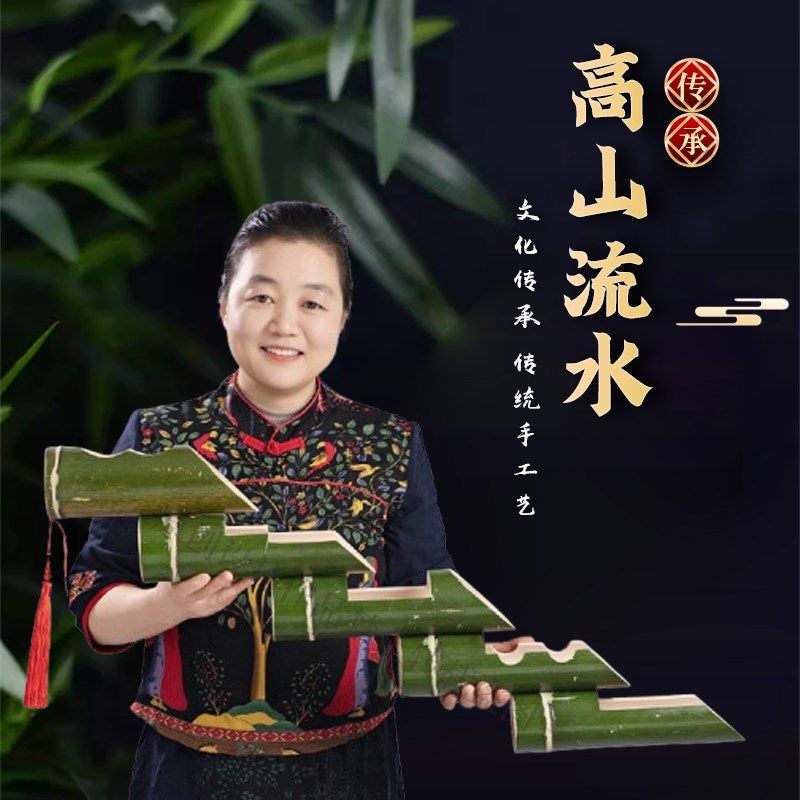 定制彝族苗族少数民族高山流水竹筒酒具酒吧餐饮娱乐会所使用道具