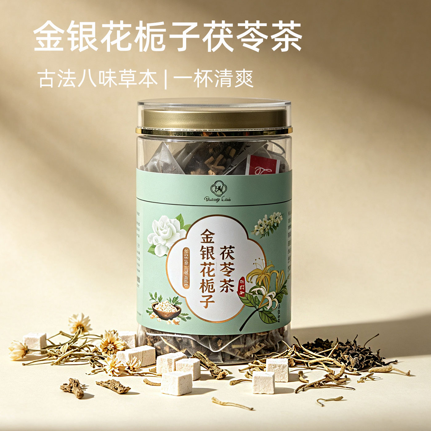 维川堂金银花栀子茯苓养生茶包