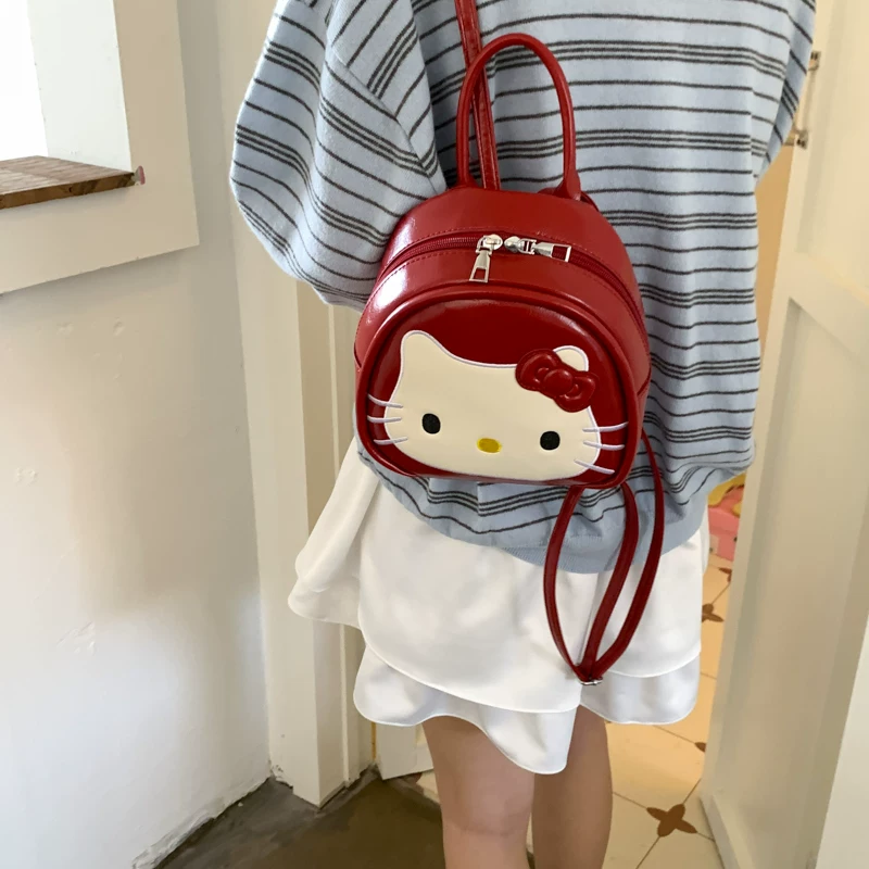 2025新款可爱猫咪双肩包休闲出游夏天小背包女孩小清新学生爆款包