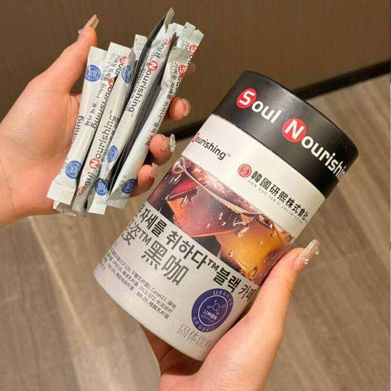 韩国恩妍监制soul燃轻姿咖啡燃解力黑咖啡益生菌左旋肉碱燃肥脂瘦