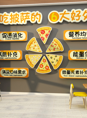 披萨店墙面装饰蛋挞炸鸡汉堡创意广告海报餐厅小吃店玻璃贴纸挂画