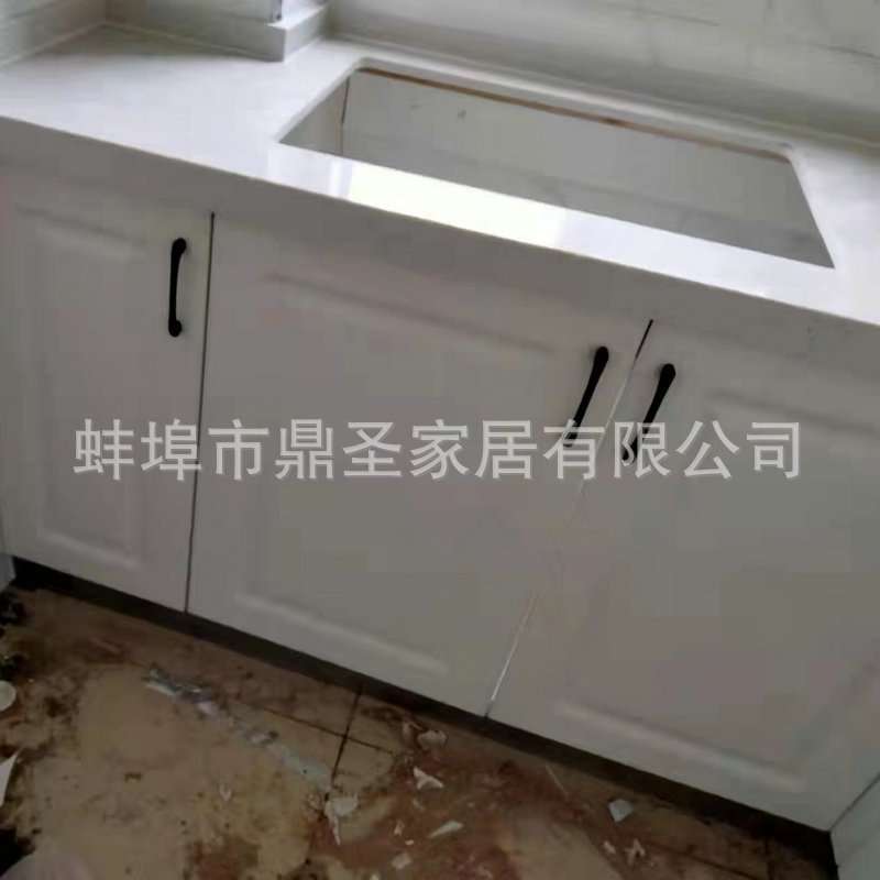 鼎圣家居全屋设计橱柜整体 开放式厨房装修灶台 厨房橱柜门定 做