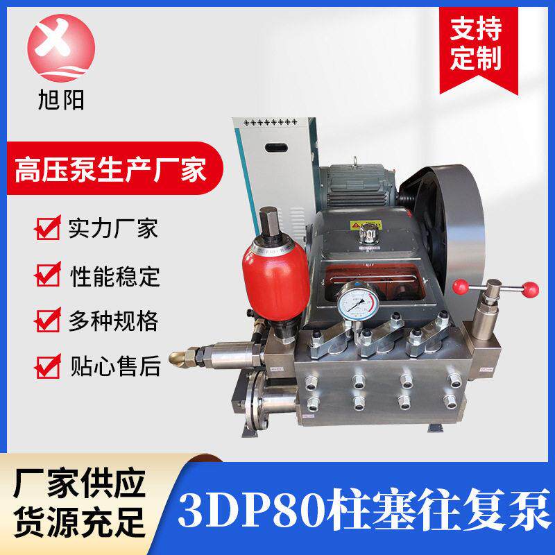 江浙沪现货供应管道试压泵3DP80柱塞往复泵整套设备压泵