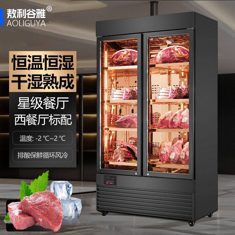 风冷干式牛肉熟成柜商用西餐厅肉类熟成恒温恒湿冷藏柜保鲜冰箱