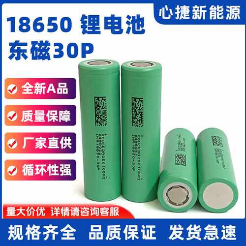 DMEGC东磁30P18650锂电池3000mah10C动力高倍率电池组