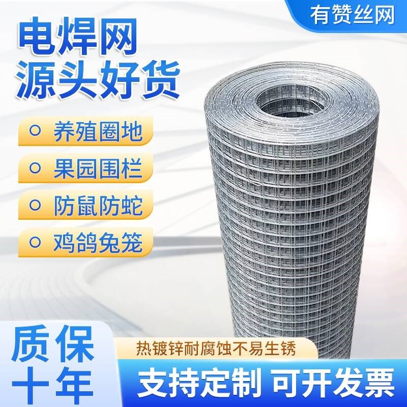 热镀锌铁丝网围栏养殖网栅栏网片网格阳台钢丝护栏网防鼠防护铁网