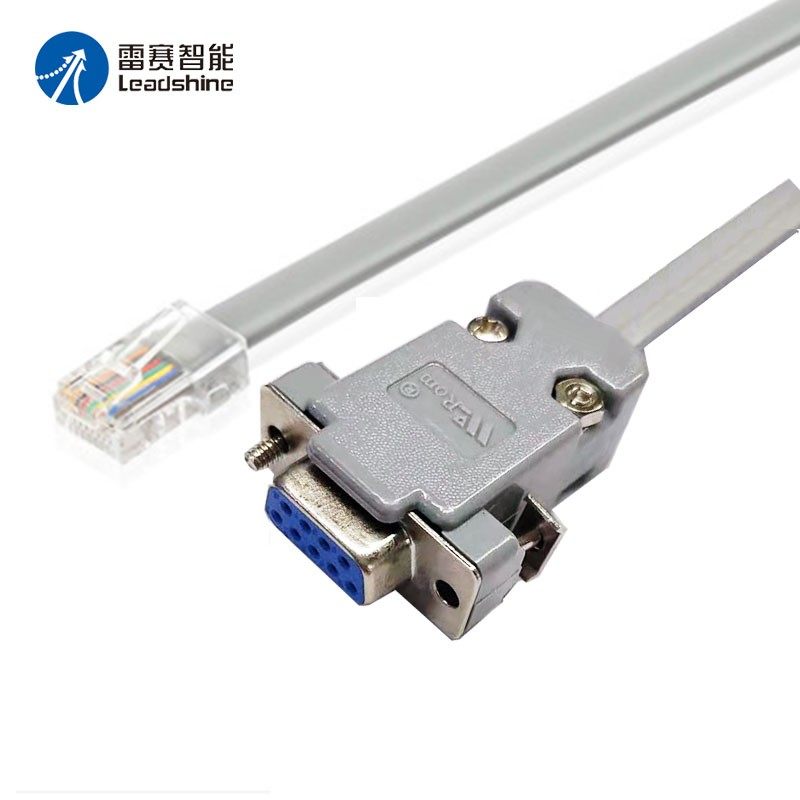 雷赛智能通用步进电机驱动器编程调试线缆RS232通讯DB9转RJ11网口