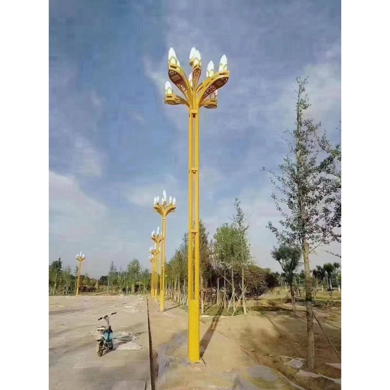中式中华灯6米玉兰灯超亮防水景观小区道路灯户外景观灯庭院灯
