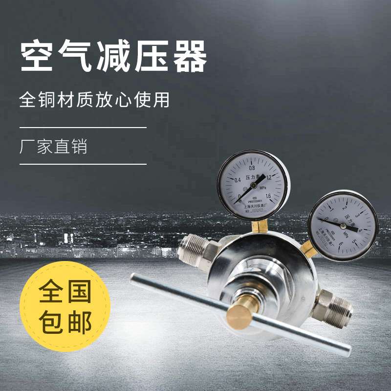 上海减压器 YQK-12 1.6*6MPa 天川牌 管道平行进出 空气减压器