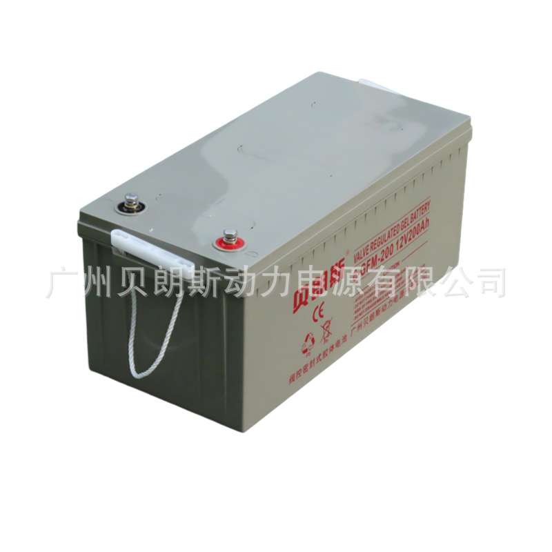 太阳能蓄电池 6-GFM-200胶体铅酸电池贝朗斯工业蓄电池12V200Ah