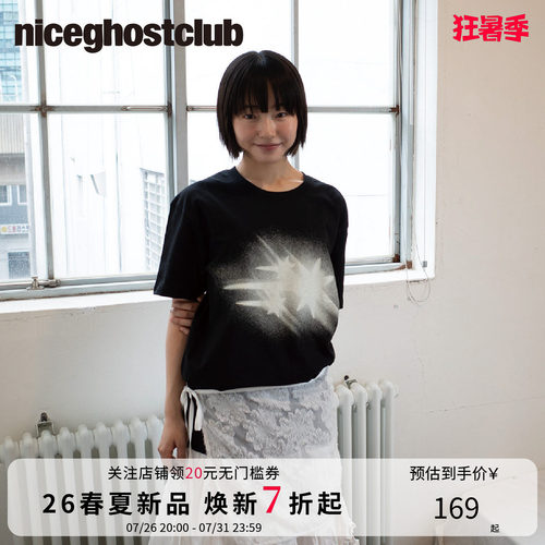 NICEGHOSTCLUB2026夏季新品动态符号T恤韩系ins风百搭基础短袖T恤